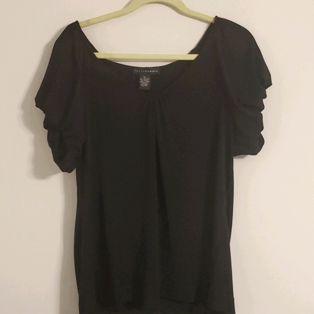 Grace Elements Black Dress Top